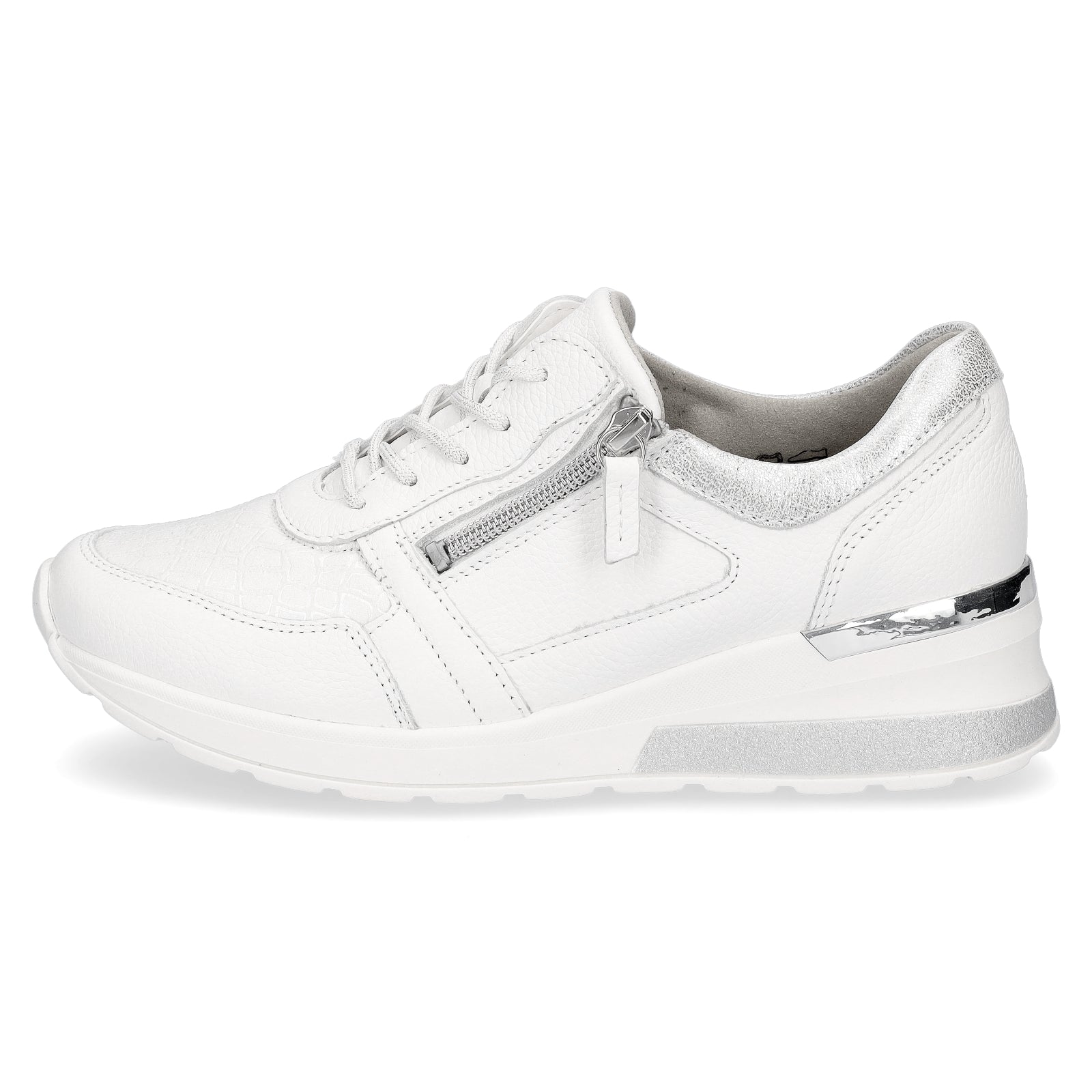 Waldläufer Damen Sneaker weiß silber