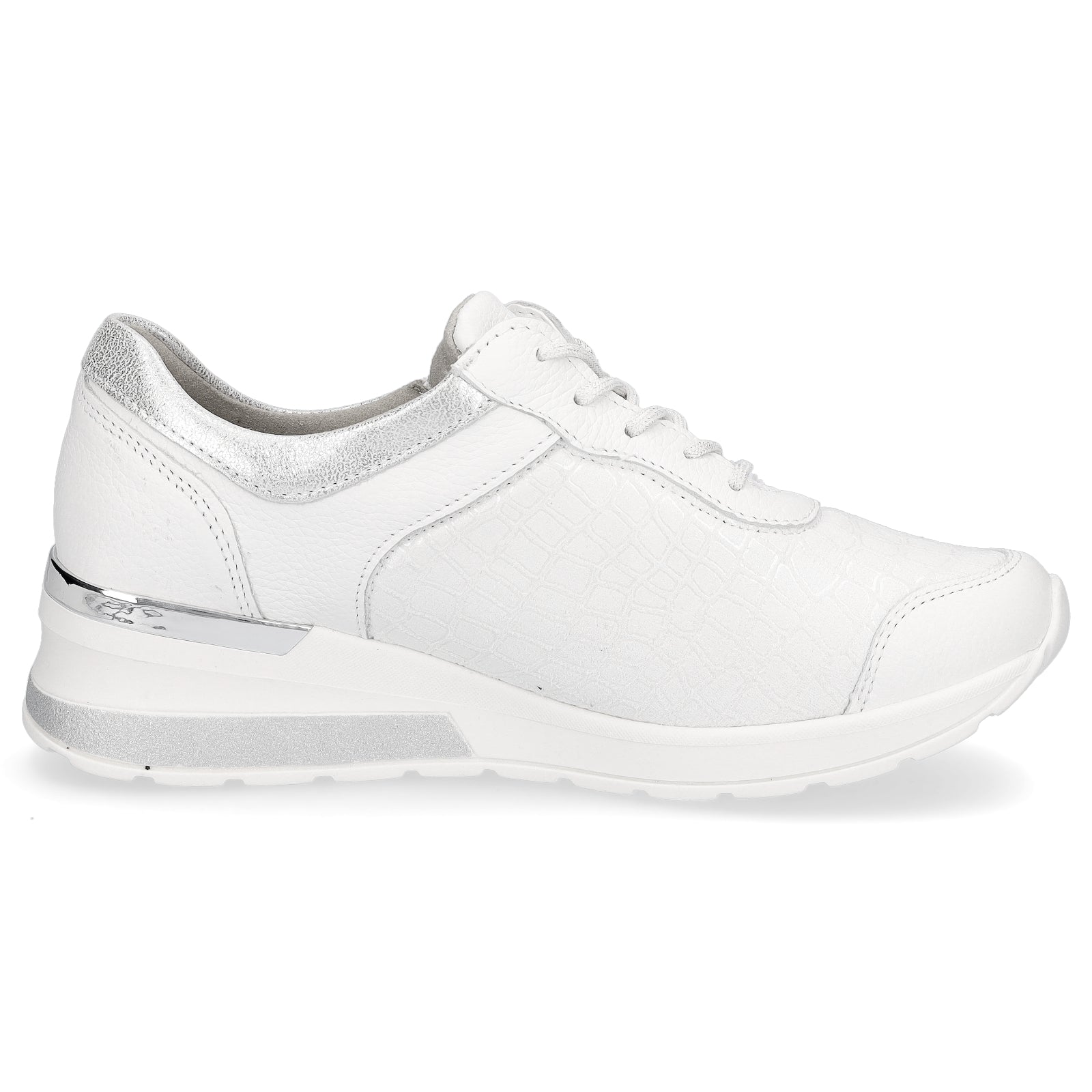 Waldläufer Damen Sneaker weiß silber