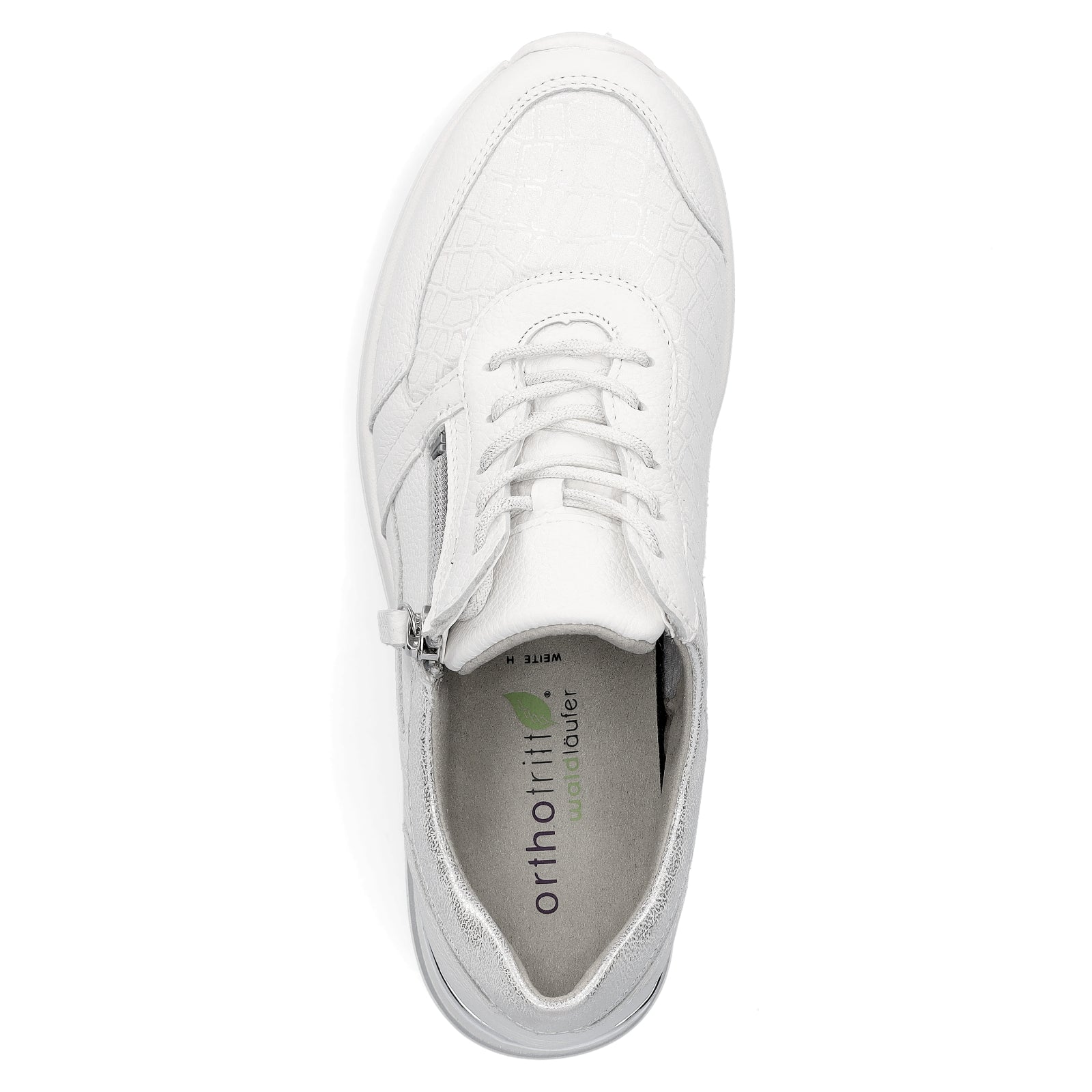 Waldläufer Damen Sneaker weiß silber