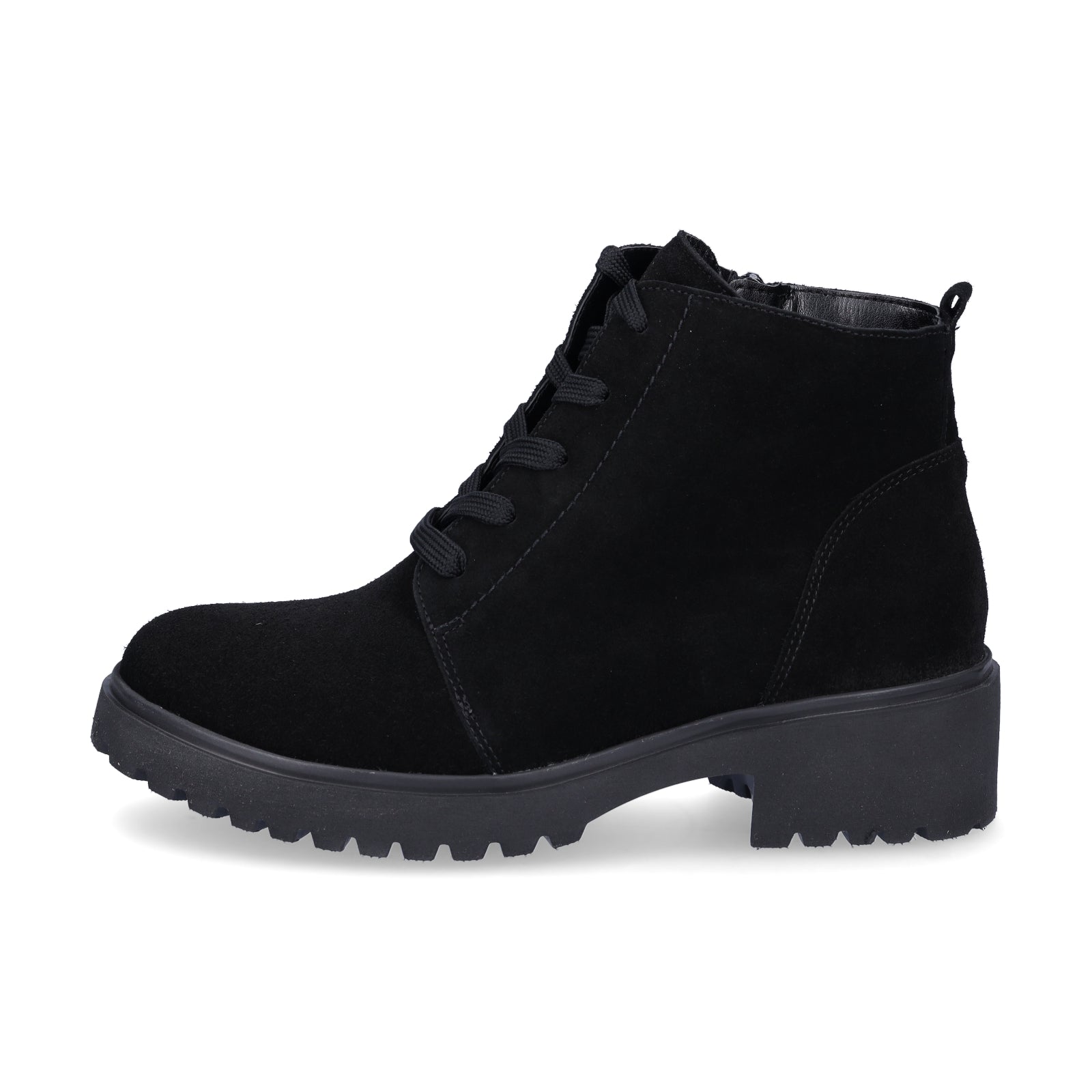 Waldläufer Damen Schnürstiefelette Luise schwarz