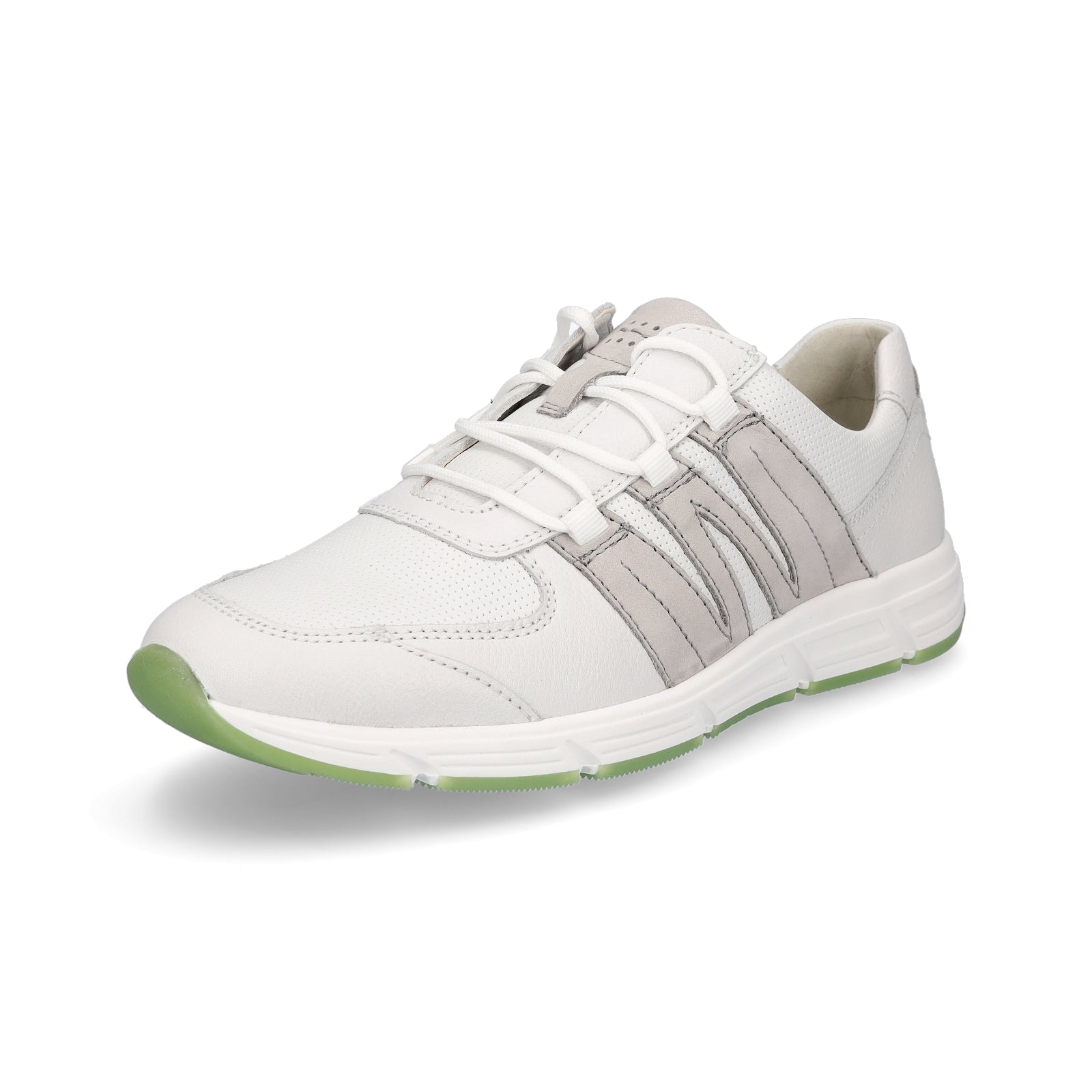 Waldläufer men's leather sneakers cement grey