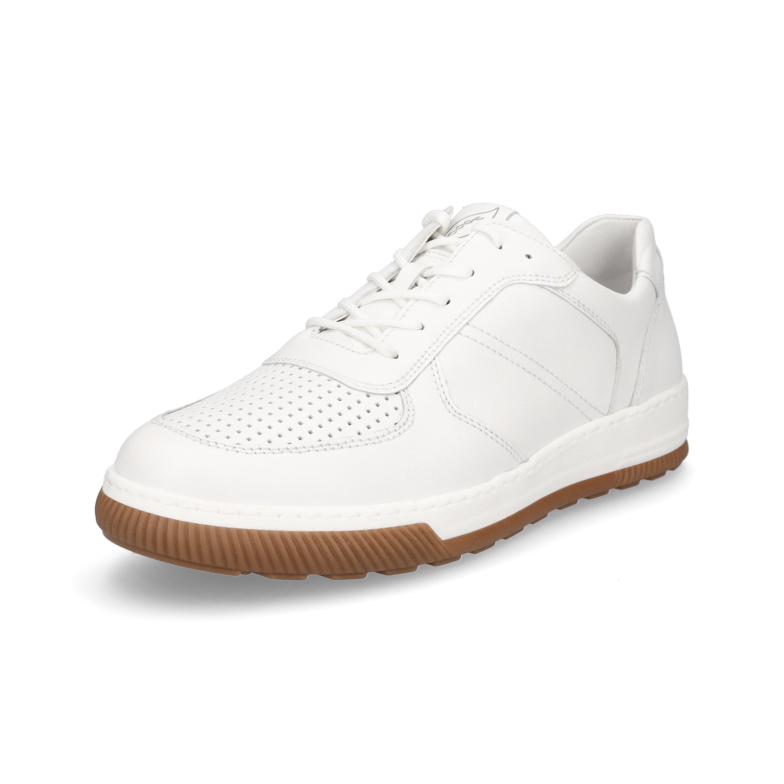 Waldläufer Herren Leder Sneaker weiß
