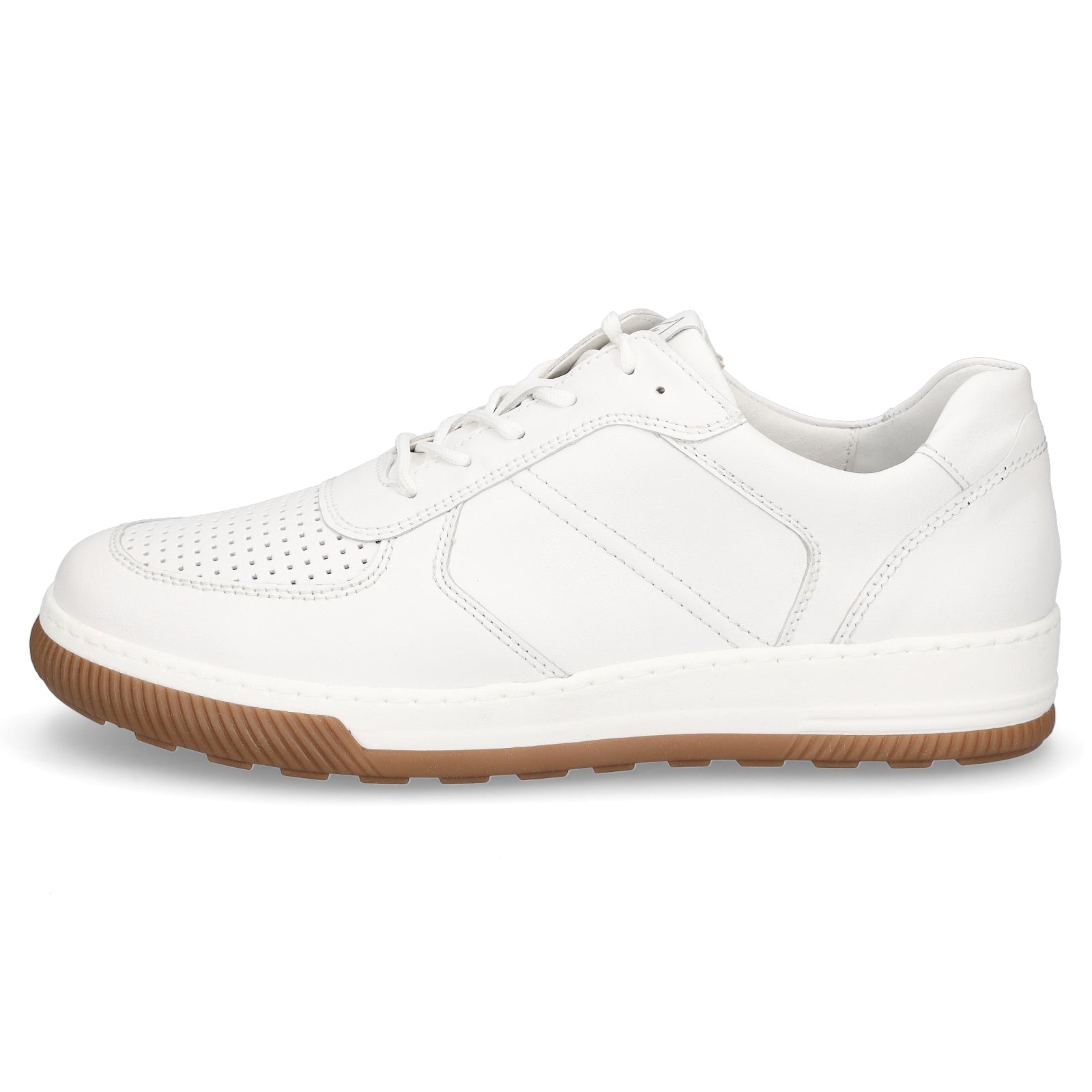 Waldläufer Herren Leder Sneaker weiß
