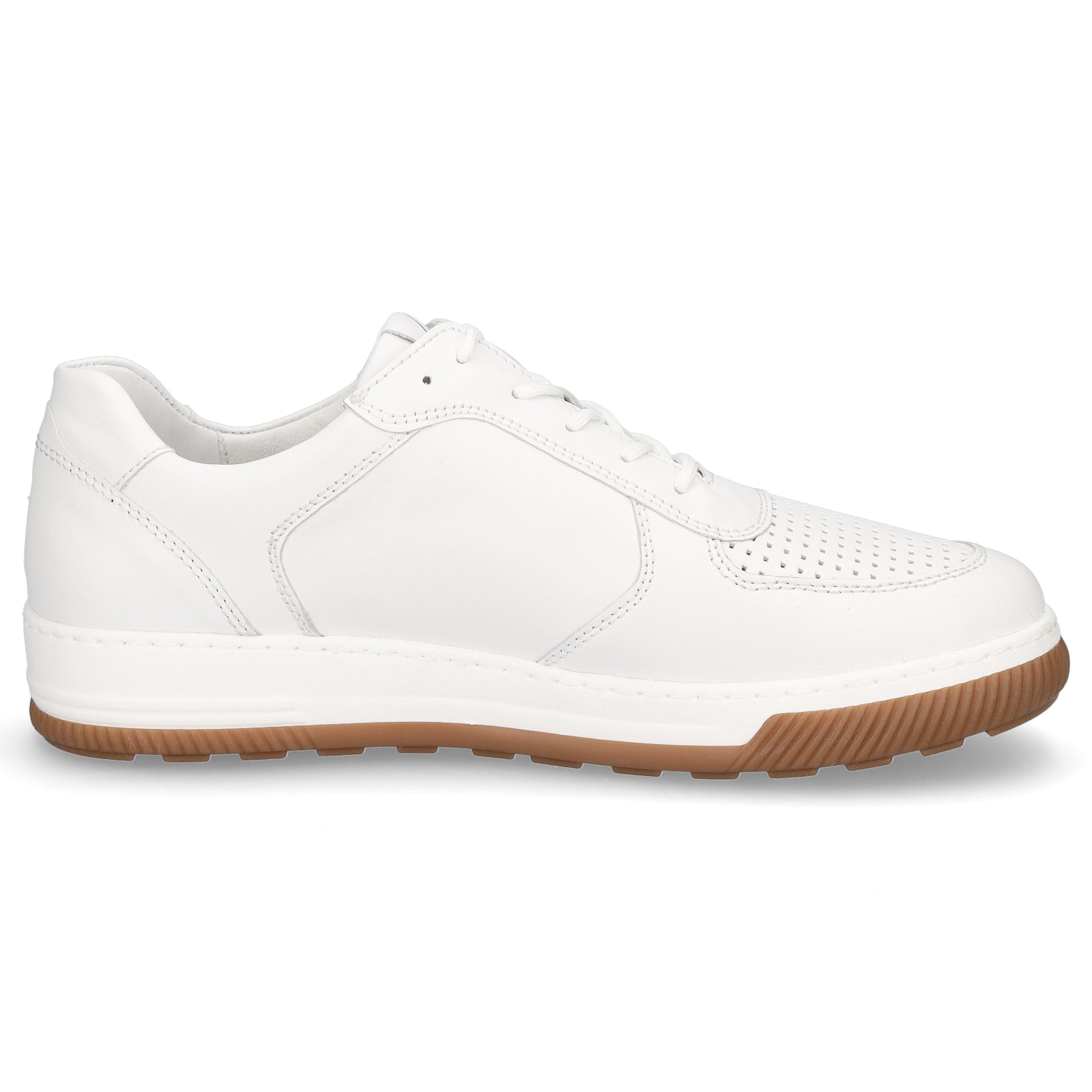 Waldläufer Herren Leder Sneaker weiß