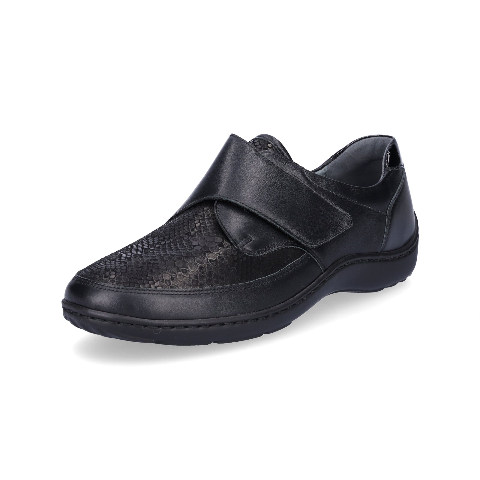 Waldläufer women's velcro shoe Henni Orthotritt black
