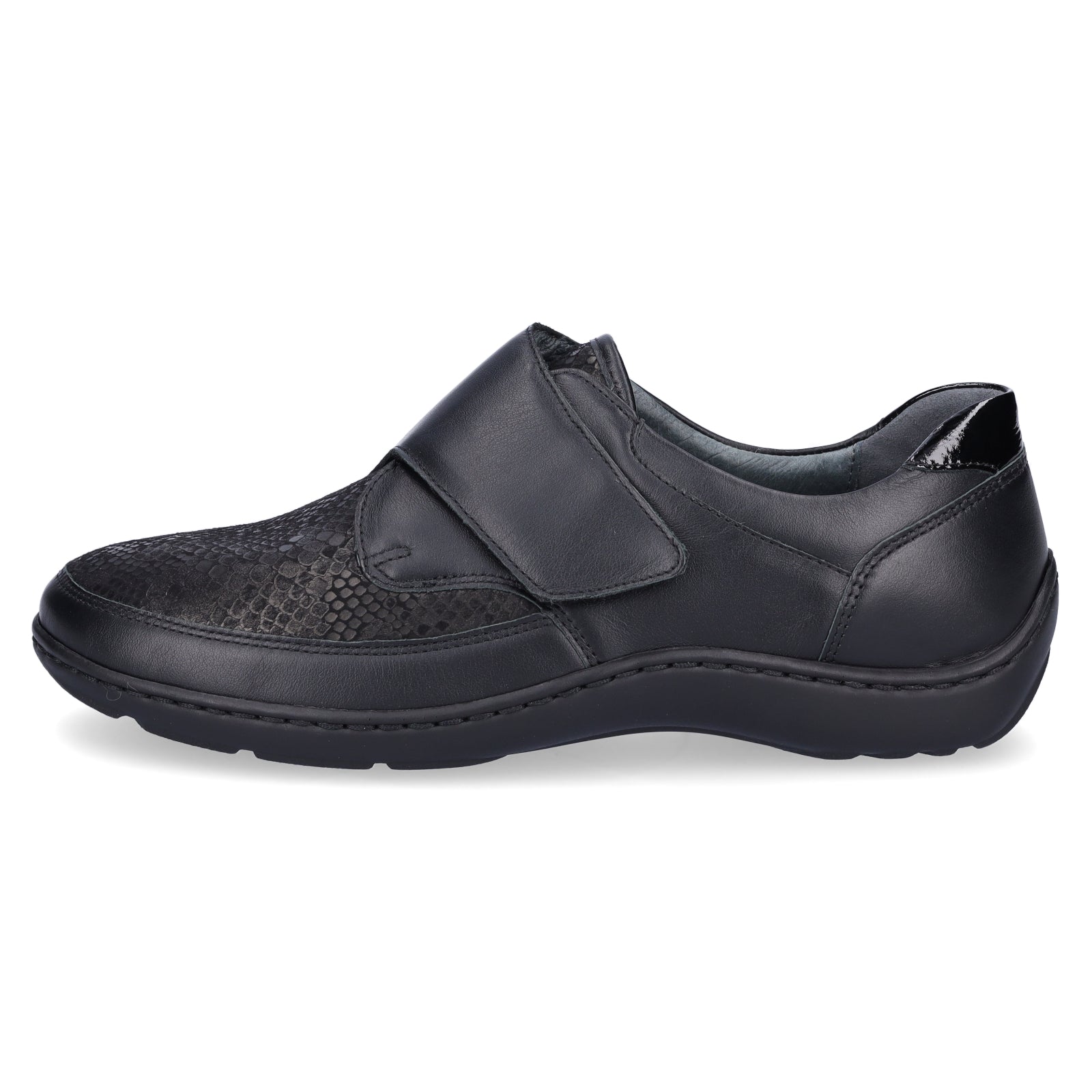 Waldläufer women's velcro shoe Henni Orthotritt black
