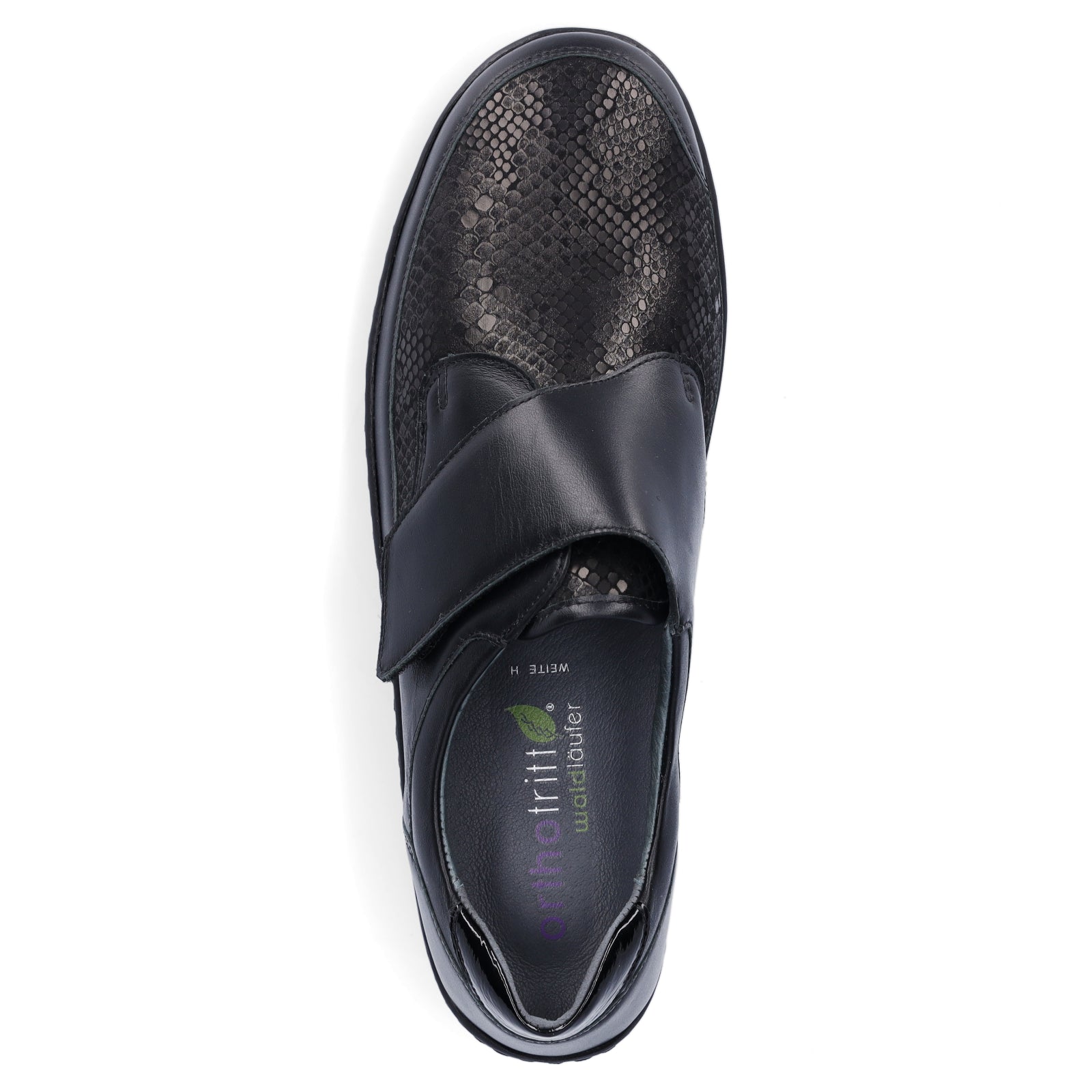 Waldläufer women's velcro shoe Henni Orthotritt black