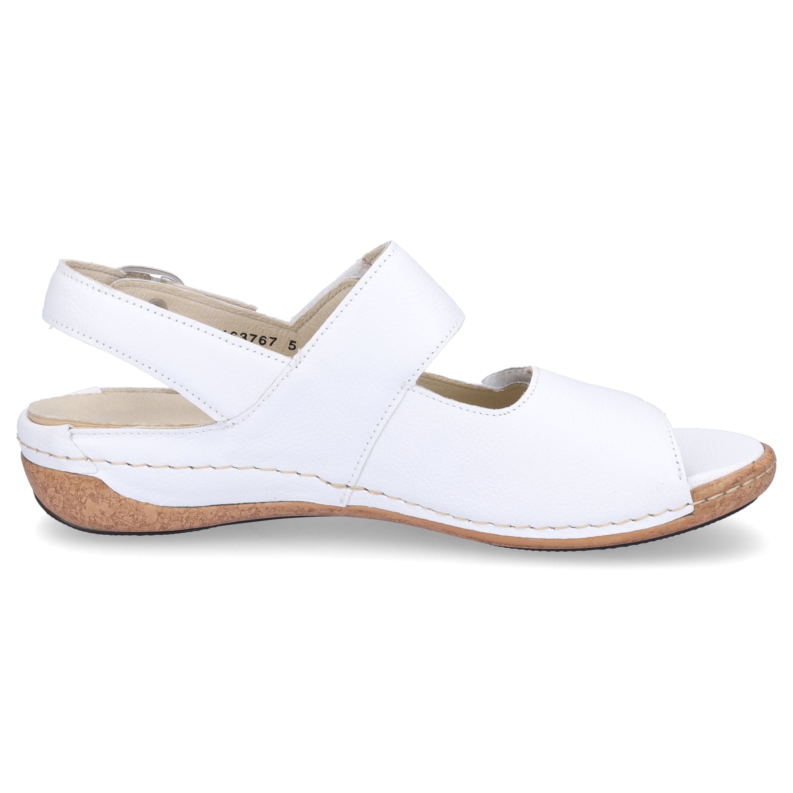 Waldläufer Damen Leder Sandale weiß