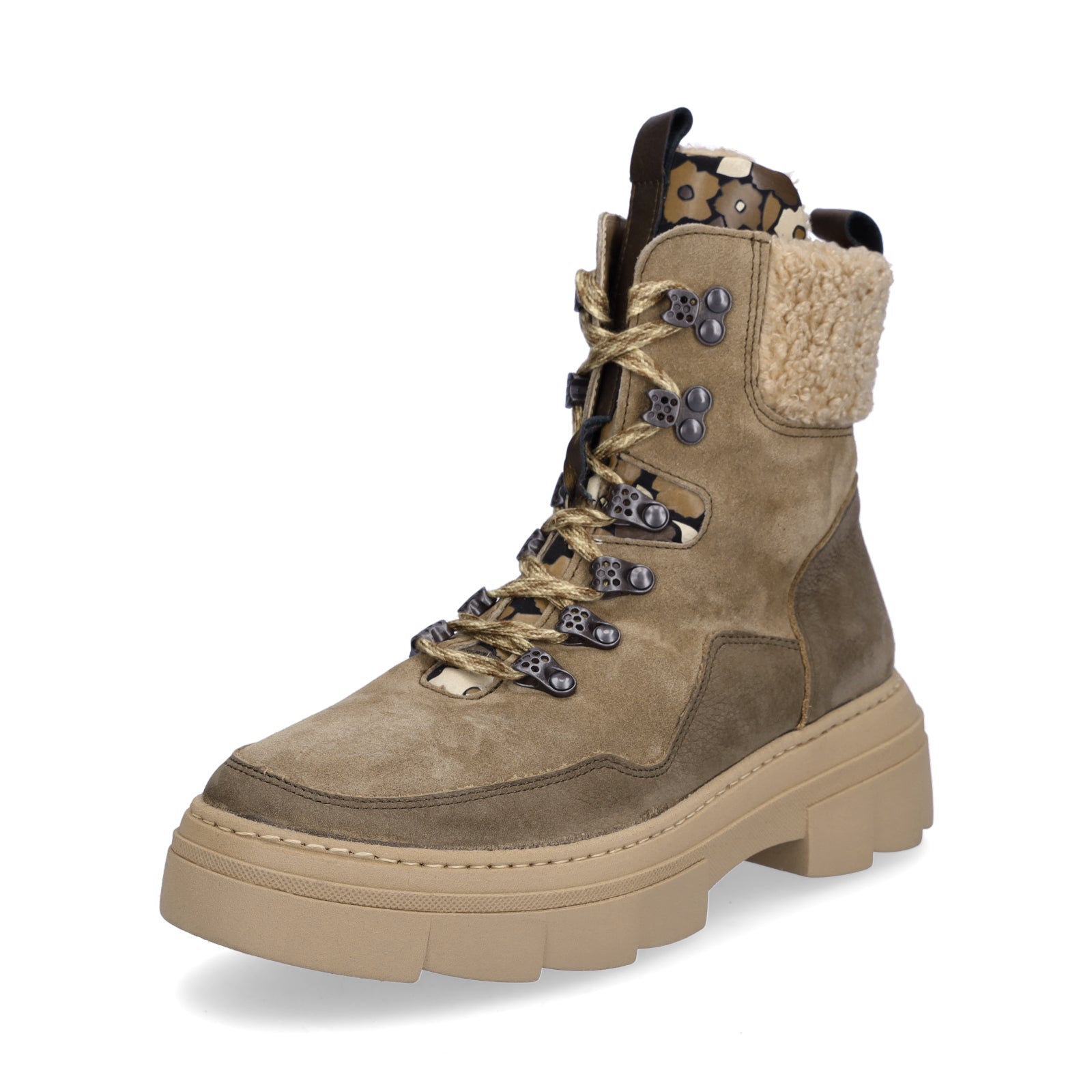 Waldläufer Damen Schnürboot Saiga taupe