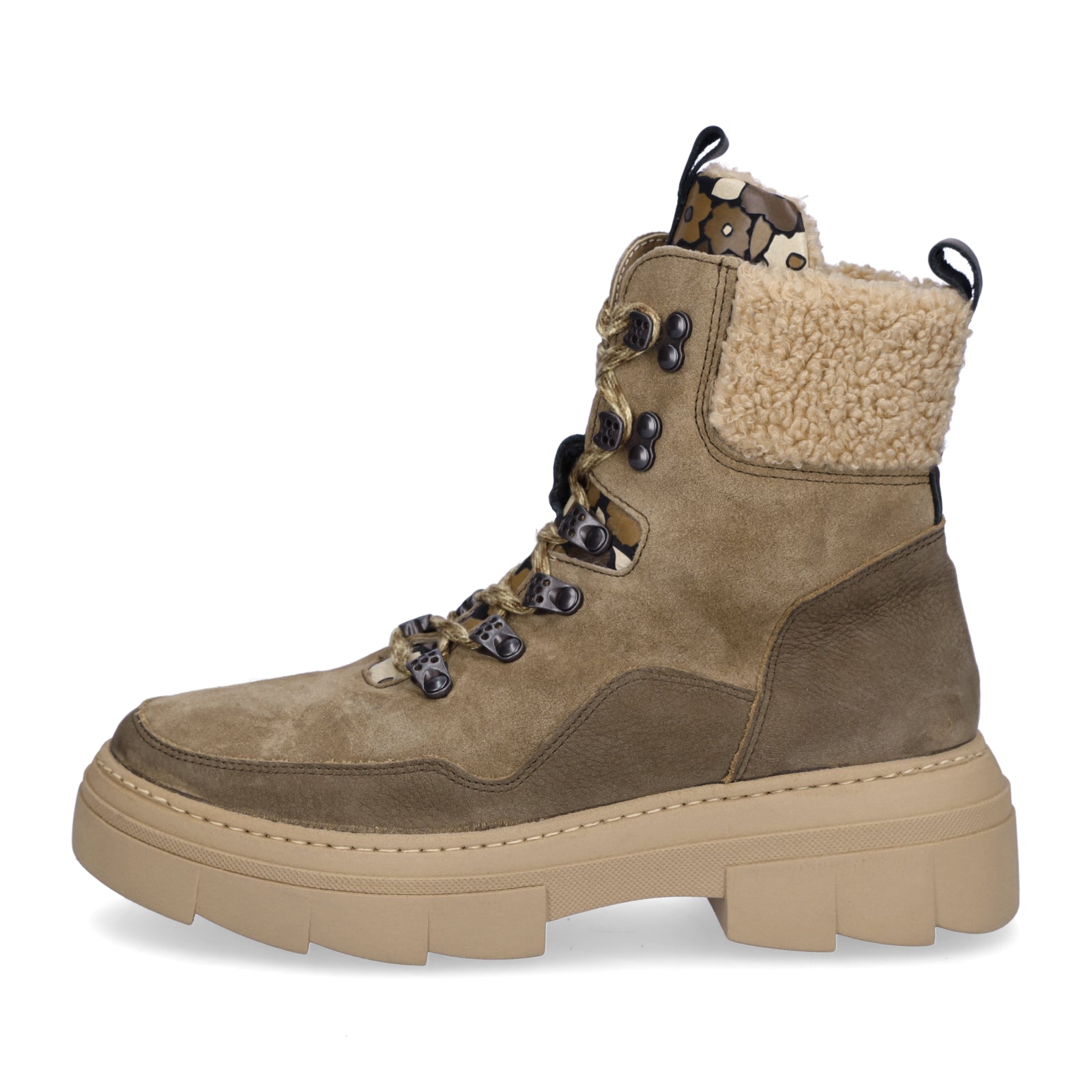 Waldläufer Damen Schnürboot Saiga taupe