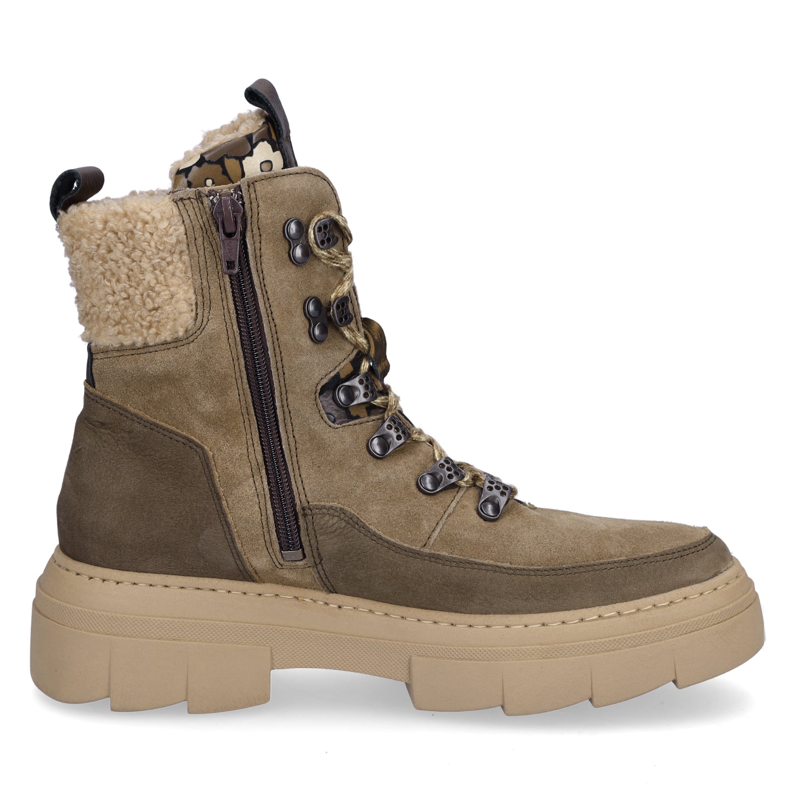 Waldläufer Damen Schnürboot Saiga taupe