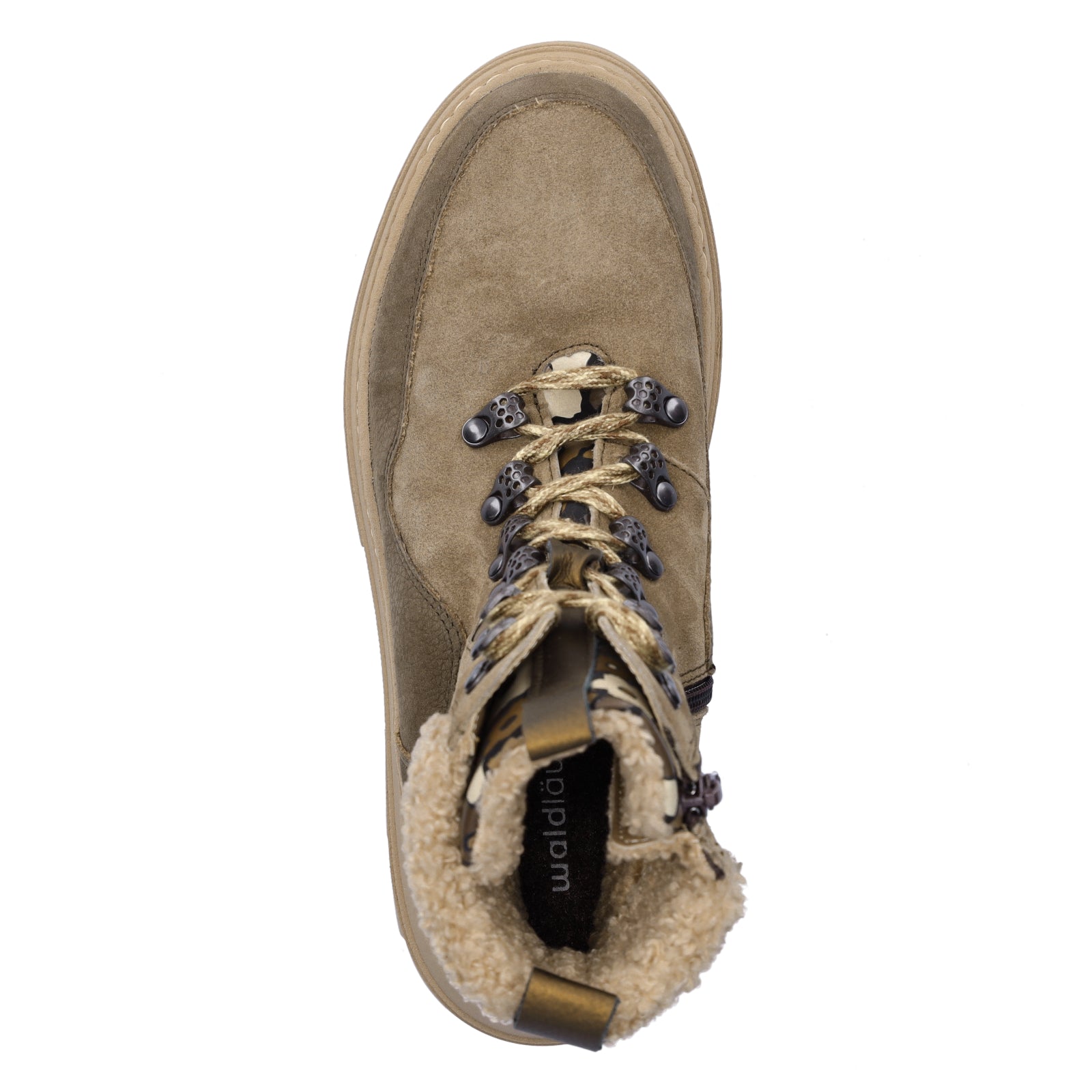 Waldläufer Damen Schnürboot Saiga taupe