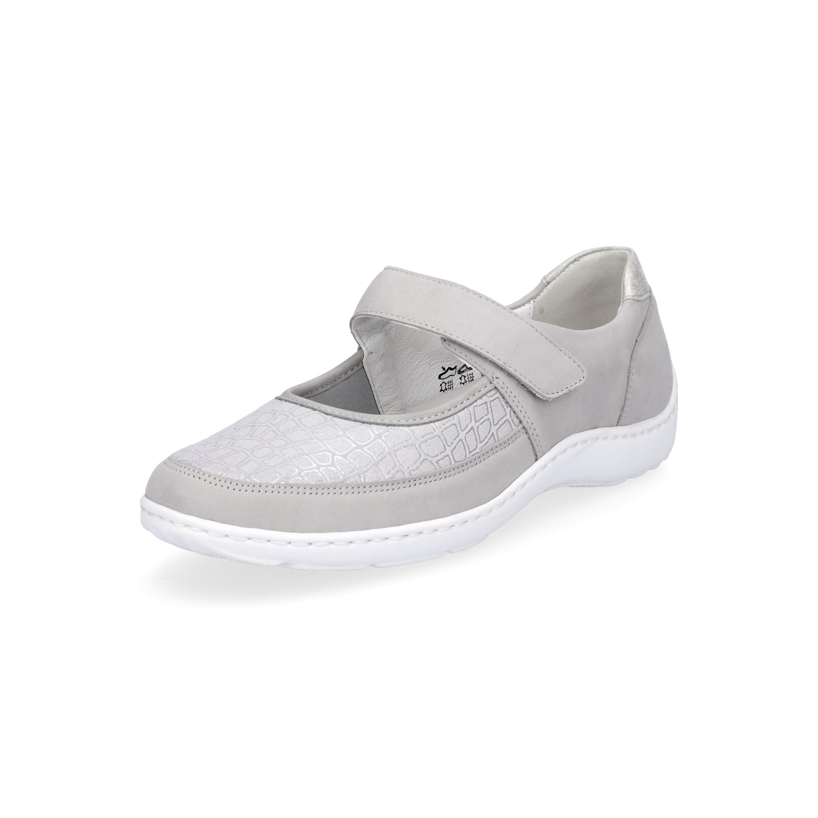 Waldläufer women's velcro slippers grey