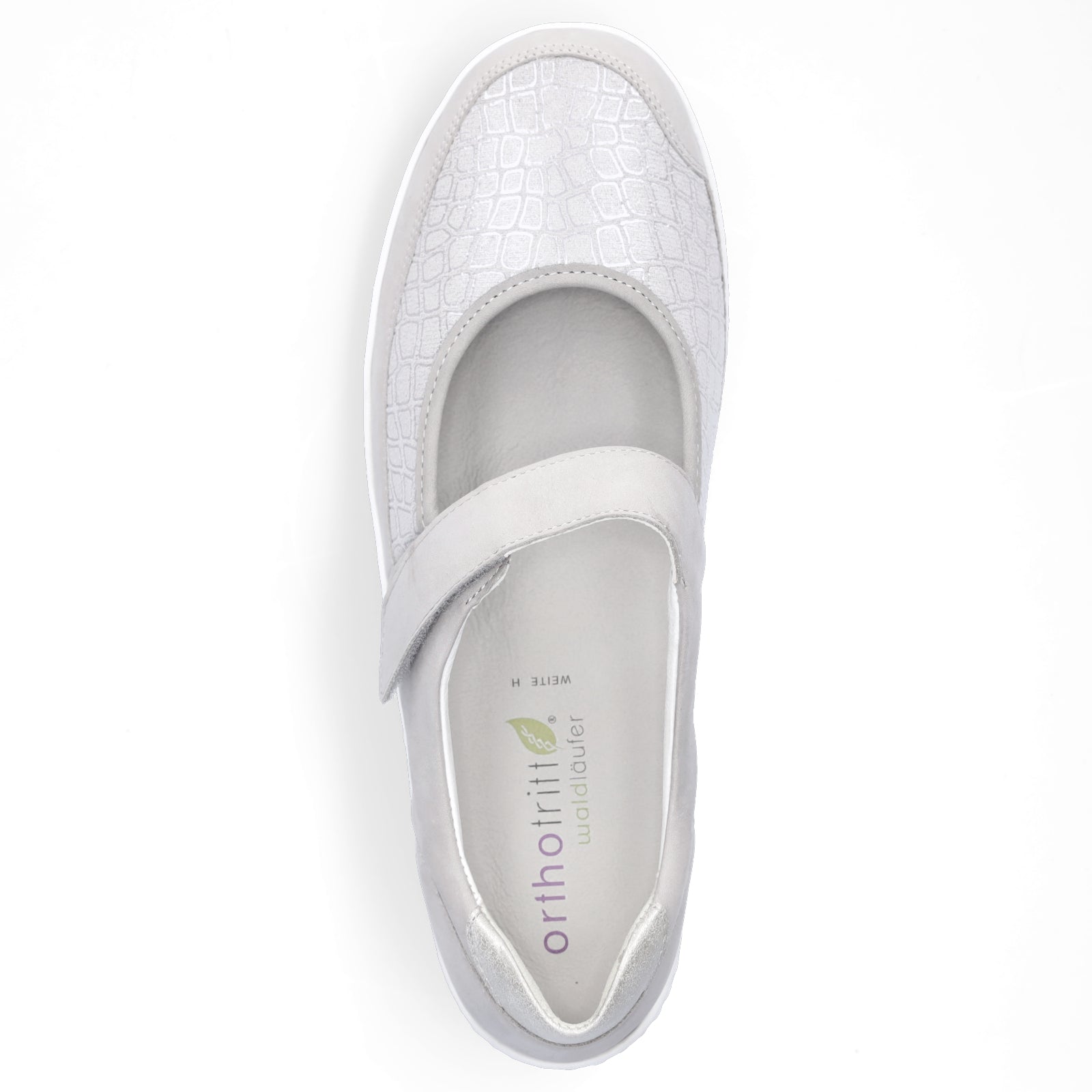 Waldläufer women's velcro slippers grey