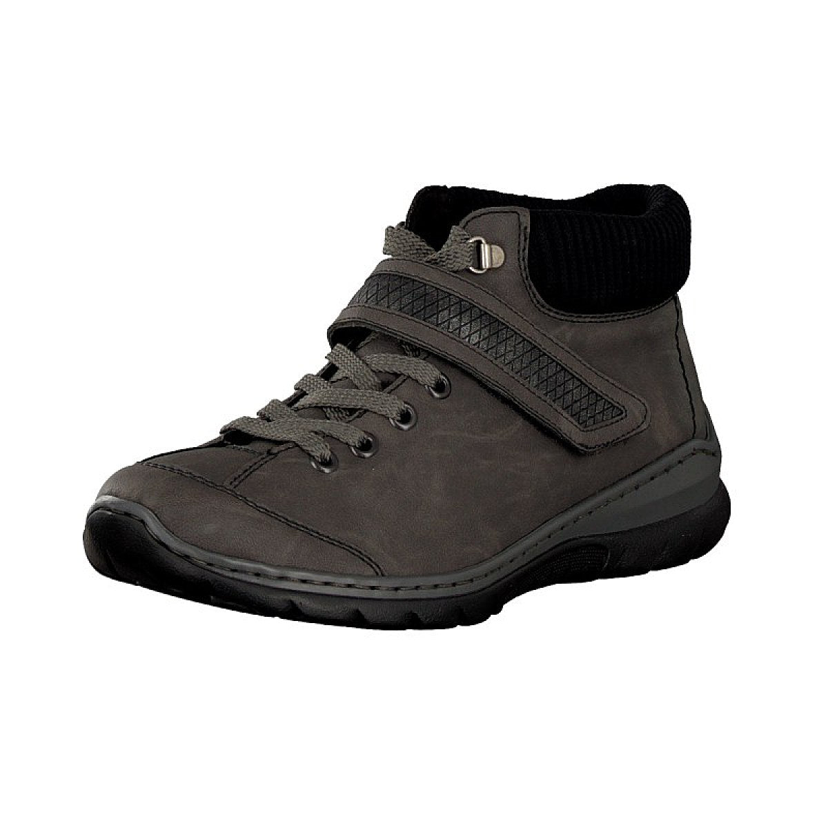 Rieker Damen Schnürschuh grau