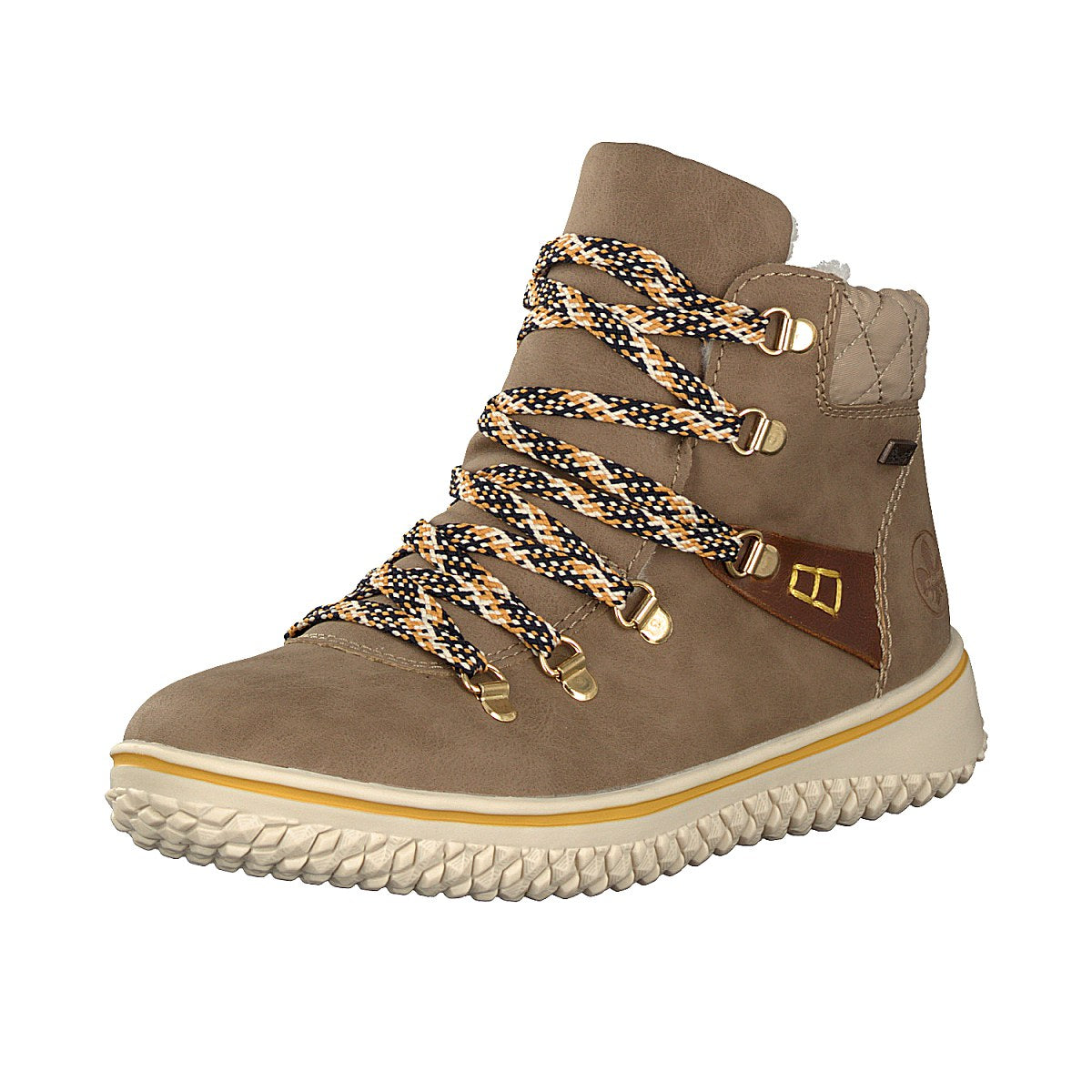 Rieker women's lace-up boot beige