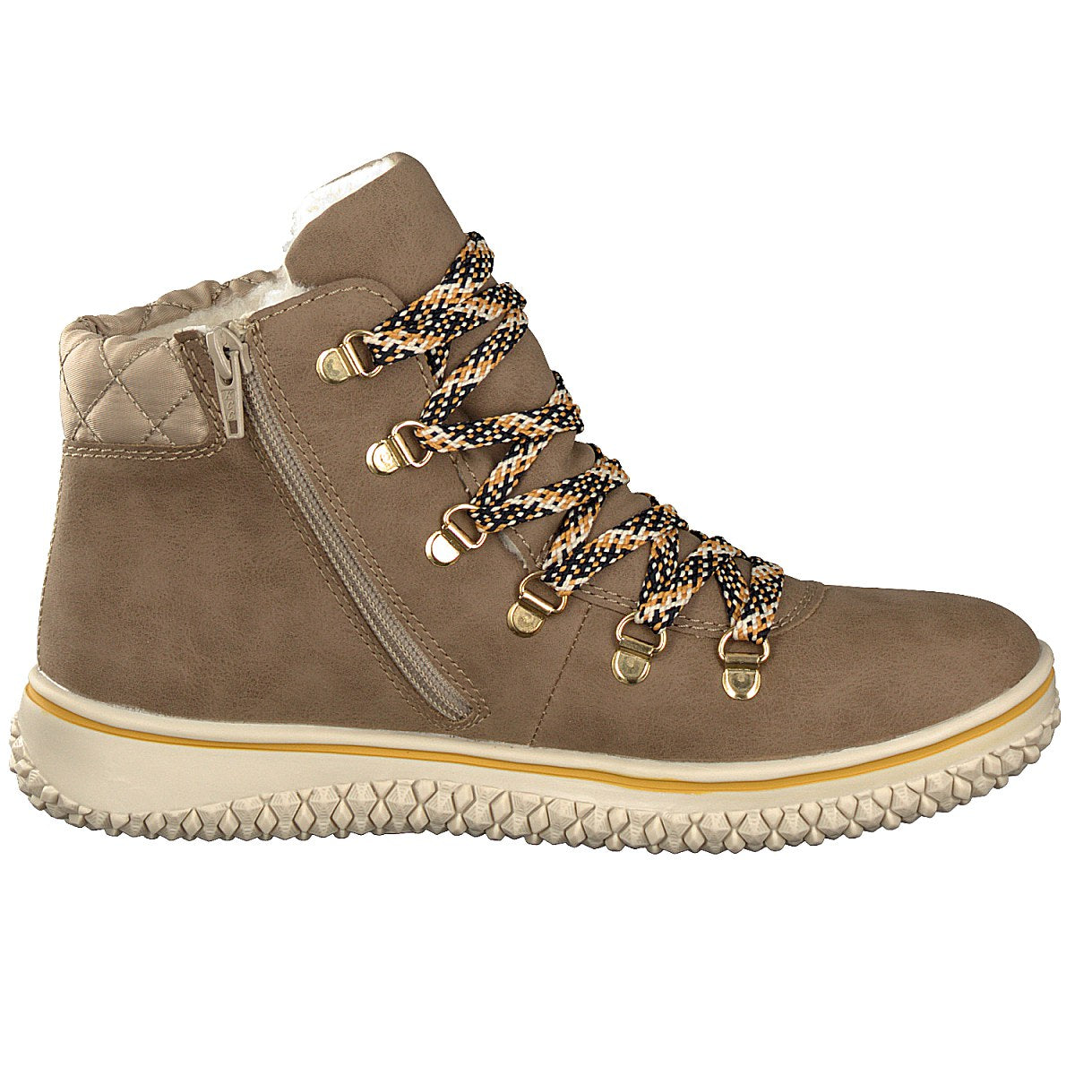 Rieker Damen Schnürboot beige