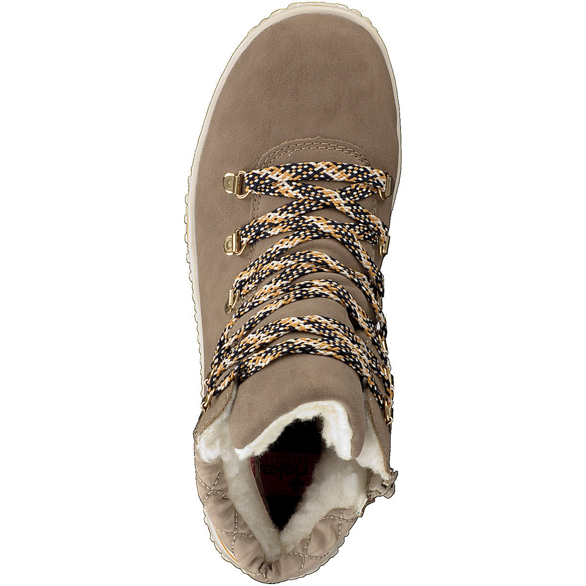 Rieker Damen Schnürboot beige