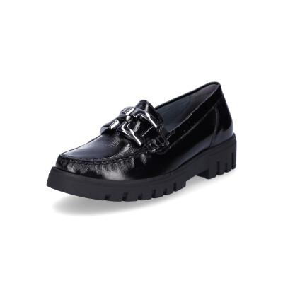 Waldläufer women slip-on shoe black patent