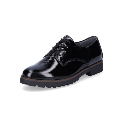 Waldläufer women lace-up shoe black patent