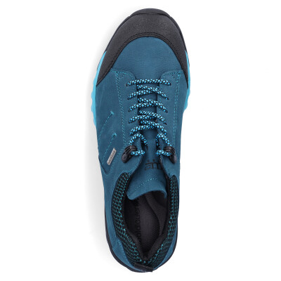 Waldl&auml;ufer women leather lace-up shoe turquoise