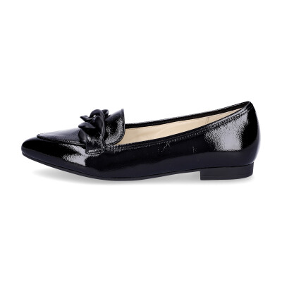 Gabor women leather slip-on shoe black patent