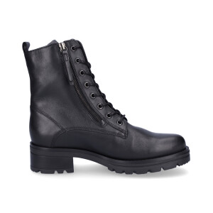 Gabor women leather lace-up boot black