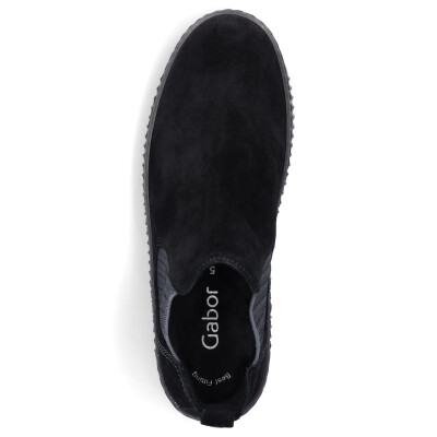 Gabor women leather Chelsea boot black