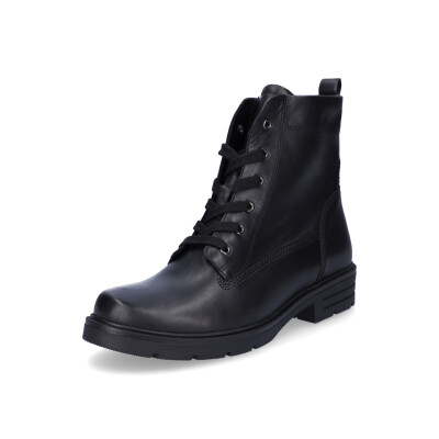 Gabor women leather lace-up boot black