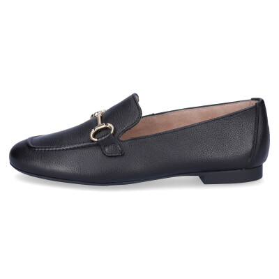 Paul Green women leather slip-on shoe black