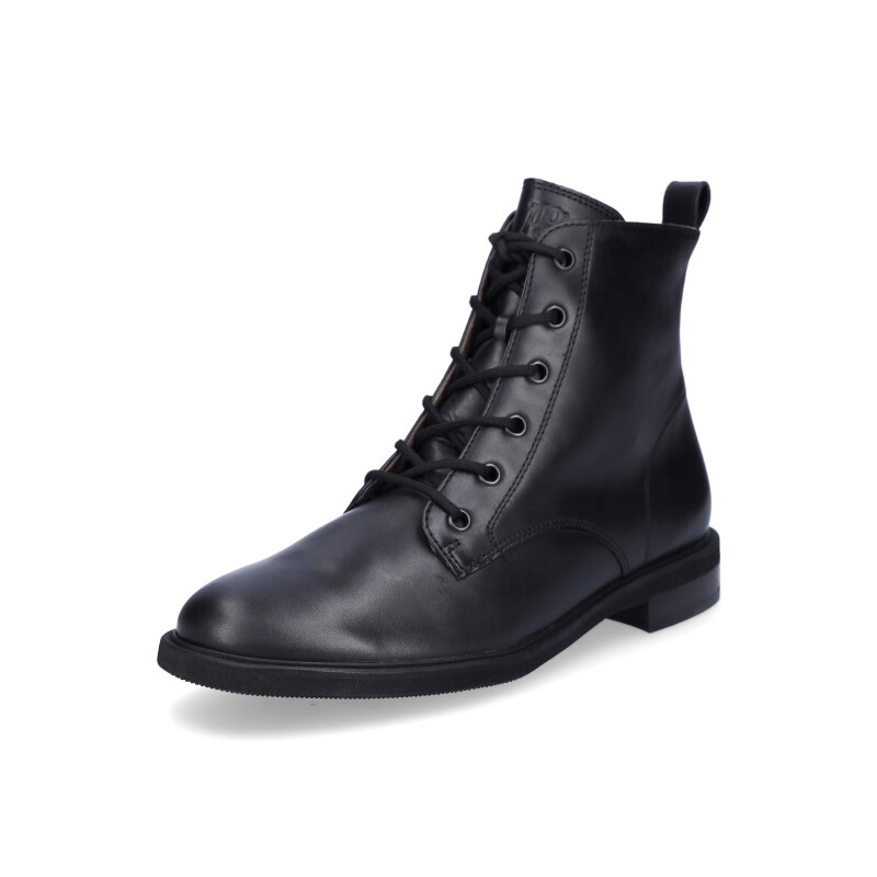 Paul Green women lace-up ankle boot black
