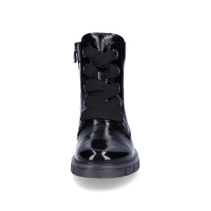 Ara women leather lace-up boot black patent