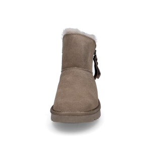 Ara women leather boot taupe