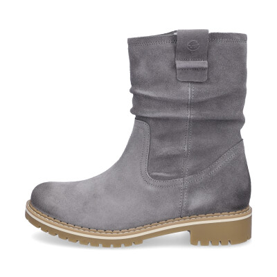 Tamaris women leather half boot grey