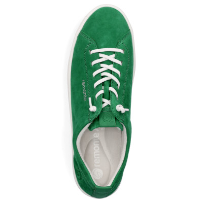 Remonte women leather sneaker green