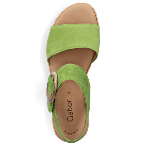 Gabor women wedge sandal light green