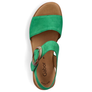 Gabor Damen Keil Sandalette grün