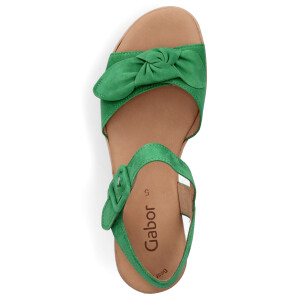 Gabor women platform wedge sandal green