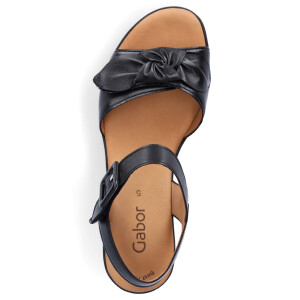 Gabor women platform wedge sandal black
