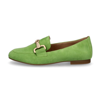 Gabor women leather slip-on shoe green