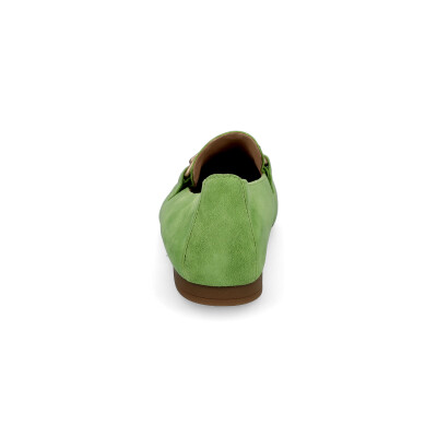 Gabor women leather slip-on shoe green