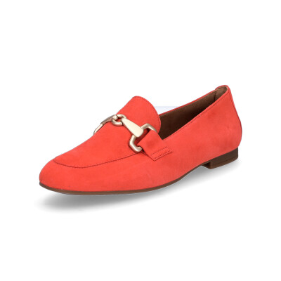 Gabor women leather slip-on shoe orange
