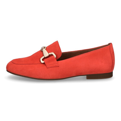Gabor women leather slip-on shoe orange