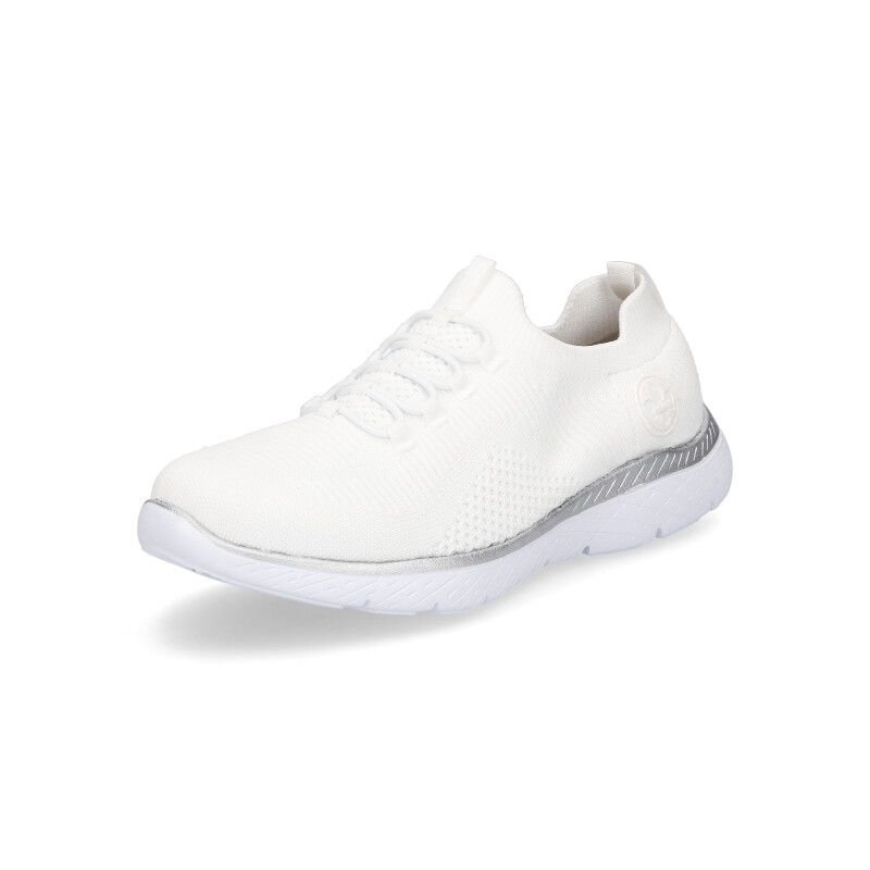 Rieker women slip-on sneaker white