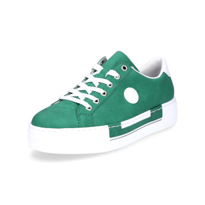 Rieker Damen Plateau Sneaker smaragdgrün