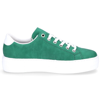 Rieker women platform sneaker emerald green