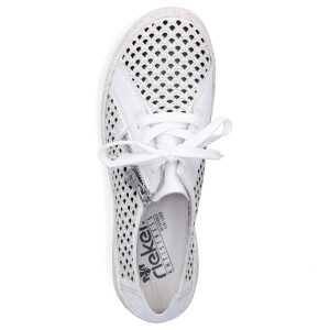 Rieker women lace-up shoe white