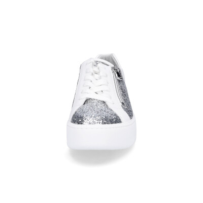 Waldl&auml;ufer women sneaker silver white glitter