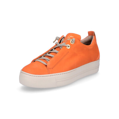 Paul Green Damen Leder Sneaker orange