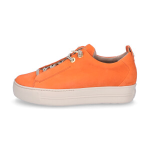 Paul Green women leather sneaker orange